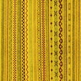 thumbnail image 1 of Ahgly Company Machine Washable Indoor Square Abstract Yellow Modern Area Rugs, 7' Square, 1 of 4