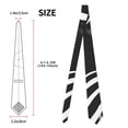 thumbnail image 3 of Salouo Abstract Monochrome Profile Pattern Men's Silk Ties 4.7"Necktie for Men Formal Ties Business Necktie Men's Wedding Fashion Accessory, 3 of 7