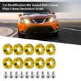 thumbnail image 3 of Car Modification M6 Gasket  License Plate Frame Decoration Screw  Pad, 3 of 8