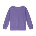 thumbnail image 6 of Girl Sweatshirts Long Sleeve Purple Sweatshirt Kids Crewneck Pullover Tops Fall Winter Clothes Girls Tops Size 5-6 Years, 6 of 6