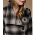 thumbnail image 4 of Zareen Wool Blend Coat with Three Buttons-Plaid-XL, 4 of 5