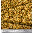thumbnail image 3 of Soimoi Orange Poly Georgette Fabric Tiger & Giraffe Animal Skin Decor Fabric Printed BTY 42 Inch Wide, 3 of 3
