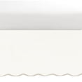thumbnail image 5 of Lush Decor Coastal Chic Scalloped Edge Baby Crib Skirt Single 28" W x 52" L + 16" Drop Neutral - Scalloped Crib Skirt - Gender Neutral Nursery Decor - White Crib Skirt, 5 of 6