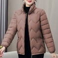 thumbnail image 2 of Levmjia Womens Quilted Jacket Long Sleeve Winter Coats Warm Thickened Hooded Casual Loose Pure Cotton Padded Outwear Outdoor Work Travel, 2 of 5
