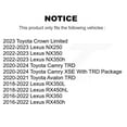 thumbnail image 2 of DS-One Front Coated Drilled Slotted Disc Brake Rotors Pair for Car Lexus Toyota RX350 Camry NX350h NX350 RX450h RX350L NX250 Crown RX450hL Avalon KD-100406, 2 of 11