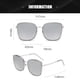 thumbnail image 2 of Gafas de sol de montura grande, personalidad de la moda, gafas de sol modernas, fabricadas en PC y metal., 2 of 5