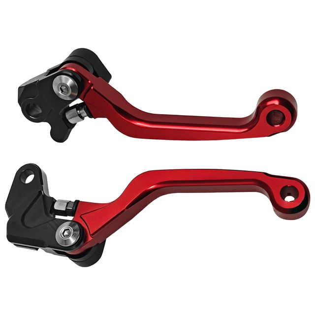 Billet Motorcycle Brake Clutch Lever, CNC Processing Aluminum Alloy Foldable Pivot Brake Handle, Universal Dirt Bike Lever, Off-Road Racing Lever Compatible with YAMHA WR250 and Most Motorbikes