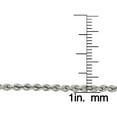 thumbnail image 3 of 14K White Gold 2.5mm Solid Rope Diamond Cut Bracelet or Anklet, FREE Microfiber Cloth, Link Chain 7" - 10", Giorgio Bergamo 10, 3 of 3