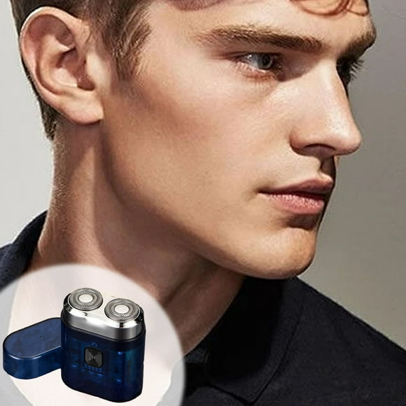 Up to 50% Off Naittoop Effortless Shaving Experience with The Portable Mini Transparent Shaver for Men Featuring Dual Rotary Blades Rechargeable and Water Washable