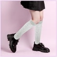 thumbnail image 2 of 3 Pairs Slouch Socks Women, Scrunchy Socks for Women Knee High Scrunch Socks Size 5-11, 2 of 6