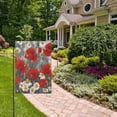 thumbnail image 6 of 28x40 inch Double-Sided Garden Flags Banners Vibrant Outdoor Decor for House Patio Outdoor Red Flowers and Daisies, 6 of 6
