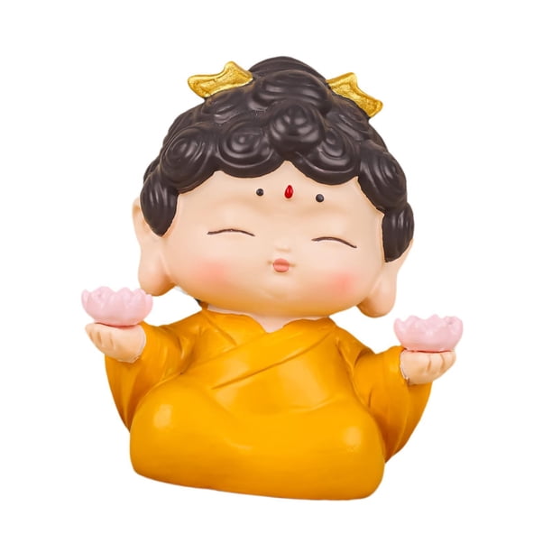 Estatua de Buda Estatuilla Estatua Decoración Artesanía Centro de mesa decorativo Fengshui Estilo C