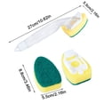 thumbnail image 2 of Matsuzay Esponja práctica y práctica para platos para una amplia aplicación Esponja fácil de lavar con mango Suministros de limpieza para el hogar Cabecera de repuesto, 2 of 6