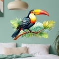 thumbnail image 1 of Adhesivos de pared con forma de tucán, pájaro tropical, PVC, 30 x 39,5 cm, 1 of 4