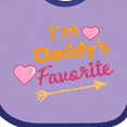 thumbnail image 4 of Inktastic I'm Daddy's Favorite with Arrow and Hearts in Pink Boys or Girls Baby Bib, 4 of 4