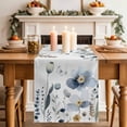 thumbnail image 2 of Table Runner 72 Inches Long for Kitchen Dining, Spring Blue Floral Dresser Scarf Farmhouse, Dining Table Decorations for Wedding/Parties, Country Garden Wildflowers Botanical 16 x 72 In, 2 of 8