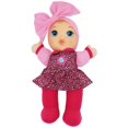thumbnail image 1 of La primera muñeca Baby Kisses suave y tierna del bebé, vestida con una blusa estampada y mallas, presiona su barriga para escuchar un dulce sonido de besos y decir te amo, 1 of 5