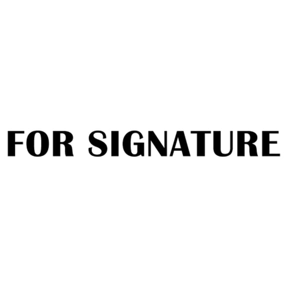Printtoo For Signature Self Inking Rubber Stamp Pre-Inked Office Stamp- Home Office Business Stationery, Black- 42 x 9 mm