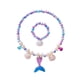 thumbnail image 4 of Conjunto de collar y pulsera de sirena. Kit de joyería de sirena incluido. Collar de conchas, 4 of 4