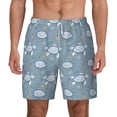 thumbnail image 2 of Picia Turtle pattern Mens Swim Trunks with Compression Liner Stretch Beach Shorts Quick Dry with Zipper Pockets No-Chafing Board Shorts-3X-Large, 2 of 9