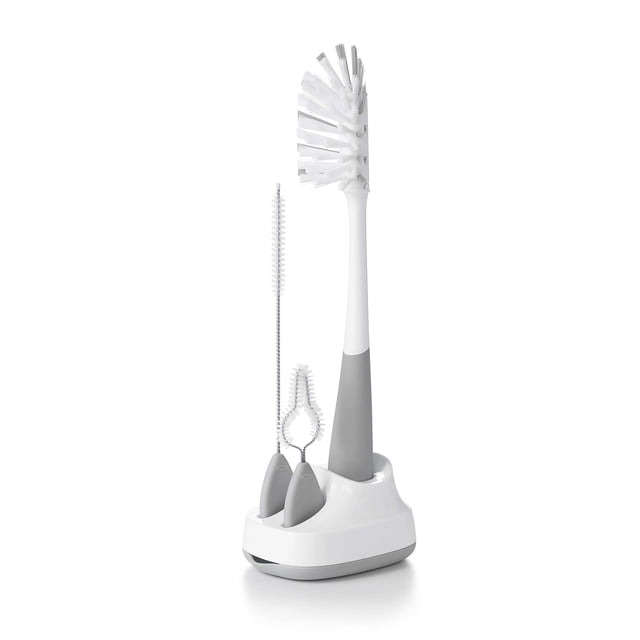 Set de Cepillos de Limpieza OXO Tot para Botellas de Agua y Vasos con Pajilla Gris