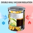 thumbnail image 2 of 12oz Coffee Tumblers Black White Checker Sunflower Pattern Stainless Steel Vacuum Insulated Travel Tumbler Coffee Cups Mug with Lid and Straw with Cleaning Brush for Cold & Hot Drinks, 2 of 5