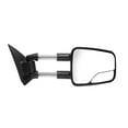thumbnail image 4 of KarParts360 For GMC Sierra 3500 2001-2007 Door Mirror Driver And Passenger Side | Pair | Manual Glass | Non-Heated | Foldaway | Textured Black | With Spot Mirror | Extendable Towing Mirror | GM132210, 4 of 5