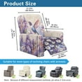 thumbnail image 6 of SCRAWLGOD Daisy Lavender Hummingbird Violet Recliner Slipcovers 4-Pieces Lazyboy Recliner Cover Couch Chair Covers Reclining Covers with Pocket for Dog Furniture Protector for Living Room, 6 of 7