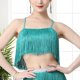thumbnail image 1 of Top de baile con flecos y borlas Fernando Verde M, 1 of 8