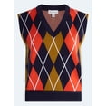 thumbnail image 5 of Free Assembly Women's and Women's Plus Argyle V-Neck Sweater Vest, Sizes XS-4X, 5 of 5