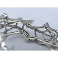 thumbnail image 5 of Womens Silvery Tone Shiny Clear Rhinestones Spider Tarantula Web Witch Cuff Bangle Bracelet, 5 of 5