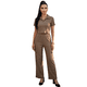 thumbnail image 1 of Conjunto 2 Piezas, Blusa Ajustada con Cuello y Pantalón Amplio con Bolsillos, Estilo Elegante y Moderno para Mujer, 1 of 5