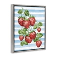 thumbnail image 2 of Stupell Industries Shabby Chic Juicy Strawberry Vine Gray Floating Frame Canvas Art, 25 x 31, by Paul Brent, 2 of 8