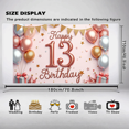 thumbnail image 5 of Rose Gold Theme Happy Birthday Banner Balloon Decoration for Teen Party Indoor Celebration Event Decoration, 5 of 7