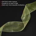 thumbnail image 4 of Uxcell 4cm 50 Yard Sheer Organza Ribbon Chiffon Fabric Gift Wrapping, Lemon, 4 of 6