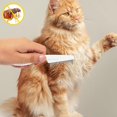 thumbnail image 4 of 2PCS Cat Comb Special Brush for Long Hair Dense Tooth Open Knot Artifact Pet Row Professional Grooming Tool Easy to Clean Stainless Steel Lightweight Portable, 4 of 7