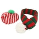 thumbnail image 4 of Conjunto de gorro y bufanda para perro, adorable gorro de punto navideño para mascotas, gatos, perros pequeños, medianos y grandes (rojo, verde, M), 4 of 14