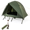 thumbnail image 1 of Gymax 2-Person Camping Cot Combo Off-Ground Travel Cot Tent w/Pop-up Tent Shelter, 1 of 10