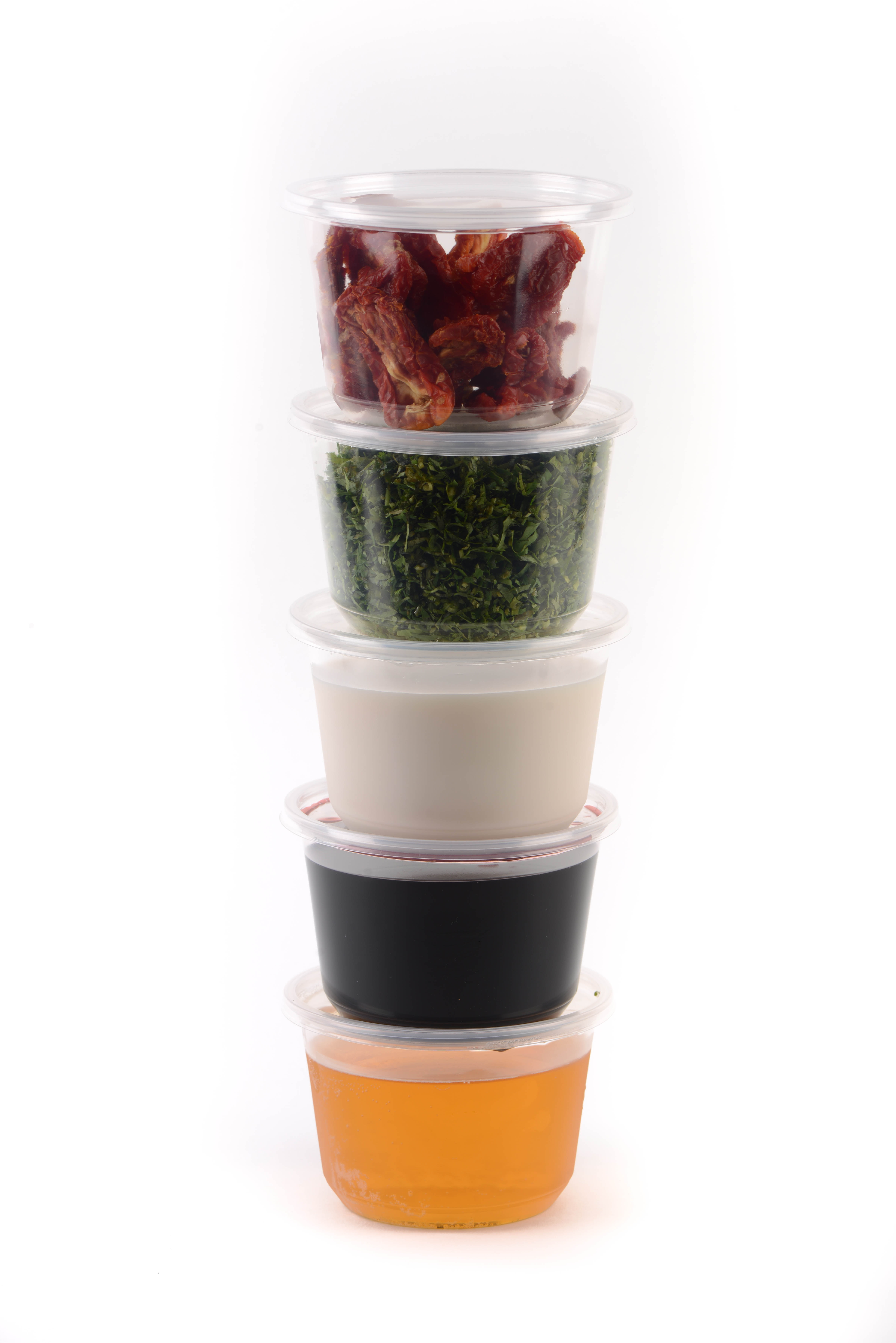 Tezzorio (100 Pack) 8 oz Deli Containers with Lids Combo, BPA-Free  Translucent Plastic Deli Food Storage Containers with Lids, To Go/Take Out  Food