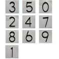 thumbnail image 6 of 5" Metal Floating Mount House Number Black Color Two Way Setup Floating or Regular, 6 of 6
