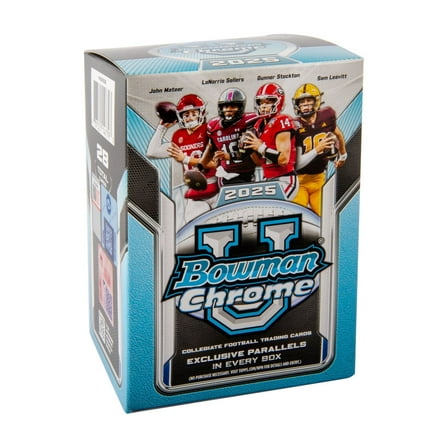 2025 Bowman University Chrome Football Trading Cards Value Box