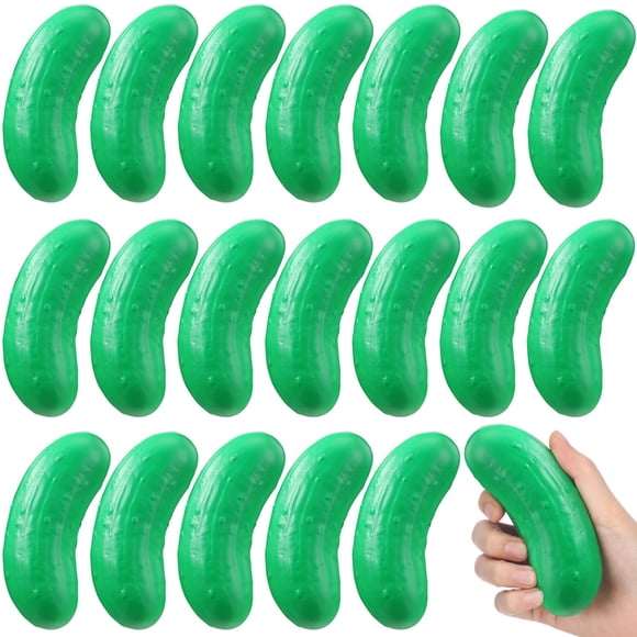 Pelotas Antiestrés de Pepinillo HyDren 20 Piezas de Espuma PU de 12 cm