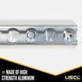 thumbnail image 4 of US Cargo Control Aluminum L Track, 24 Inch Length, Perfect for Securing Motorcycles, ATVs, Dirt Bikes, Utility Tractors, and More, Use On Pickup Trucks, Vans, Or Enclosed Trailers, 4 Pack, 4 of 4