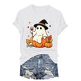 thumbnail image 6 of Leey-World Halloween Tshirts Women Halloween Shirt Women Halloween Graphic Tshirt Fall Short Sleeve Tee Tops, 6 of 7