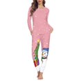 thumbnail image 2 of Conjunto de pijama de dos piezas para mujer, ropa de dormir cómoda, informal, de manga larga, para otoño e invierno, con envío directo, 2 of 4
