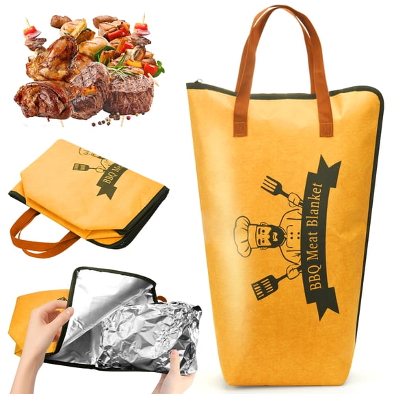 21-Inch Grilling Insulated Bag - 5-Layer Heat Insulation, Leak-Proof Double-Zipper for BBQ Camping