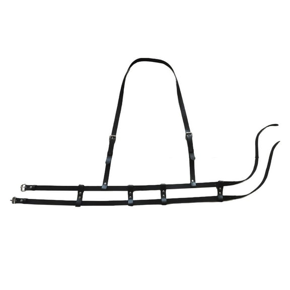 Yunhgft Punk Waist Harness Belt Body Chest Harness Faux Leather Waistband for Club Dance