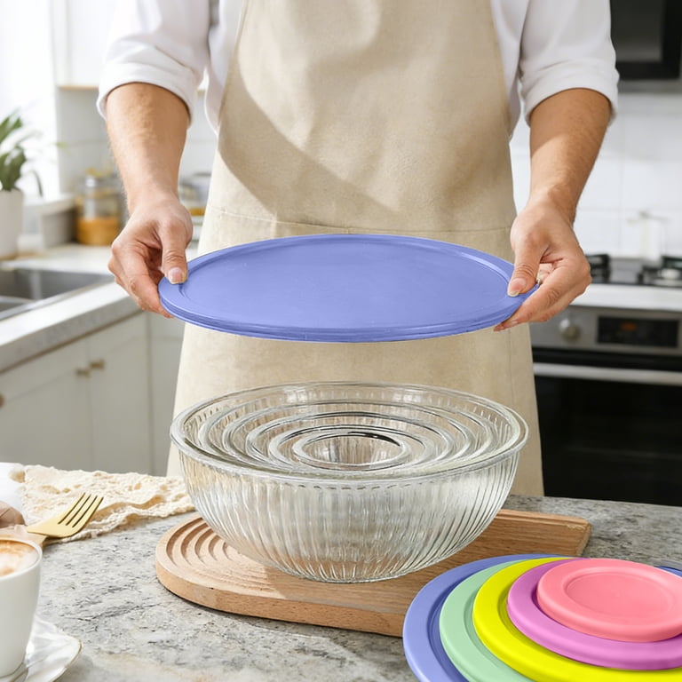 stusgo Glass Mixing Bowls with Lids, 5-Piece Set photo 4