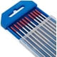 thumbnail image 1 of Electrodos de tungsteno para soldar con 2% de torio WT20 (rojo) 1,6 mm x 150 mm, 10 piezas por paquete, 1 of 3