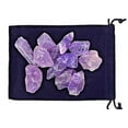 thumbnail image 2 of Zentron Crystal Collection: 1/2 Pound Rough Natural Amethyst Quartz Stones with Velvet Bag, 2 of 5